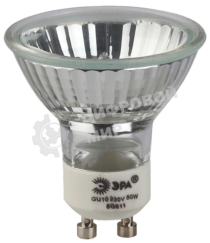 Лампа галогенная ЭРА GU10-JCDR (MR16) -35W-230V(10/200/4800)