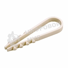 Дюбель-хомут нейлоновый PROconnect 19-25 мм, белый, упаковка 100 шт.