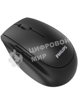 Мышь беспроводная Philips SPK7627 черный, 1600 dpi, радиоканал, Bluetooth, USB, кнопки - 5