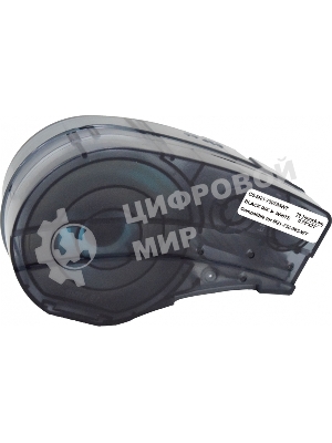 Картридж ленточный Cactus CS-M21-750595WT черный шрифт, белый фон (19.1 мм, 6.4 м) для Brady BMP21-PLUS, BMP21-LAB