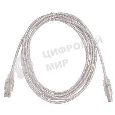 Кабель USB2.0 Buro USB2.0-AM/BM-3-TRANS USB A (m)/USB B (m) 3м