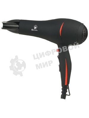Фен Василиса ФН6-2200 черный/оранжевый, 2200 Вт, ионизация