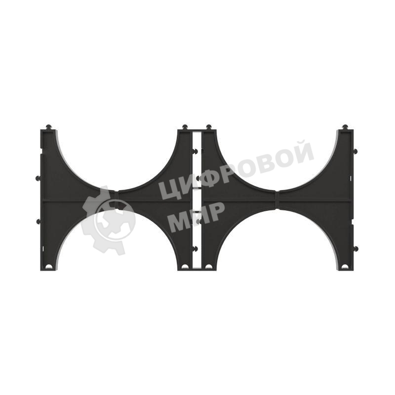 Кластер двойной для двустен. труб d110 ДКС 025112