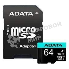 Флеш карта MICROSDXC UHS-I U3 V30S A2 100/75 MB/s 64Gb RETAIL W/1 ADAPTER