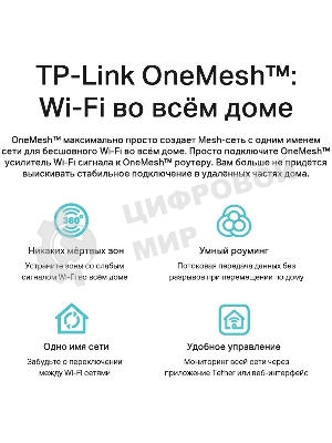 Двухдиапазонный гигабитный Wi-Fi 6 роутер TP-Link Archer AX53 AX3000