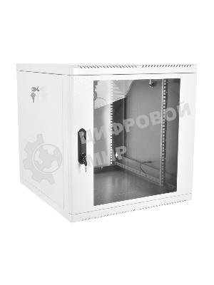 Шкаф телекоммуникационный настенный разборный 12U (600х650), съемные стенки, дверь стекло