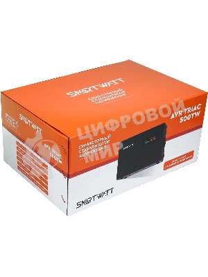Стабилизатор напряжения Smartwatt AVR Triac 500TW 500ВА черный