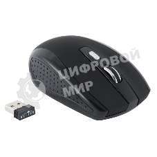 Мышь беспроводная Oklick 455MW черный, 1600 dpi, радиоканал, USB, кнопки - 6