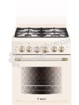 Плита газовая Gefest ПГ 5100-02 0182 бежевый, конфорок 4 шт, духовка 52 л, 50 см x 85 см x 58.5 см