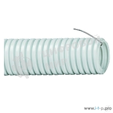 Труба гофрированная ПВХ d40 мм с зондом сер. (уп. 15 м) IEK CTG20-40-K41-015I