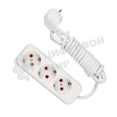 Удлинитель 3х3 м с заземл. 16А IP20 Lezard 720-0303-301