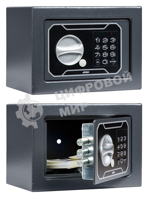 Сейф AIKO Т-140 EL (Внешние размеры:140х195х140 мм, Вес:3 кг) S10399210214
