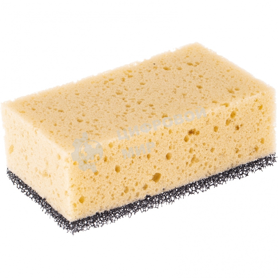 Губка крупнопористая комбинированная для удаления эпоксидной затирки Сибртех 160х95х60 мм