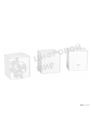 Двухдиапазонная Wi-Fi Mesh система Tenda nova MW3 (3 роутера) АС1200, 2 порта fast ethernet RJ45