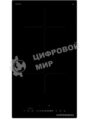 Индукционная варочная панель Kuppersberg ICI 316, 30 см, индукция, High-Tech, inverter, прямой край, 9 уровней мощности, бустер, Stop and Go, Flexi-zone, автоматическое отключение, таймер, индикатор остаточного тепла, сенсорное/слайдерное управление, черный