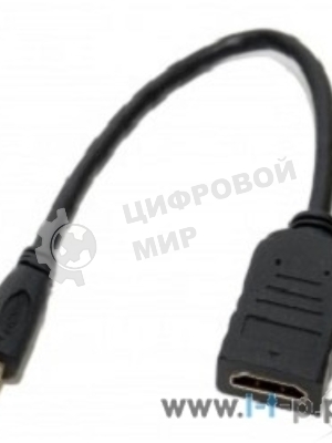 Переходник 5bites Кабель-5bites Адаптер BC-HDM2AF HDMI F, micro HDMI M 1.4B, зол.разъемы