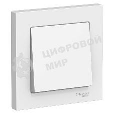 Выключатель 1-кл. ATLAS DESIGN (сх.1) 10АХ в сборе белый SchE