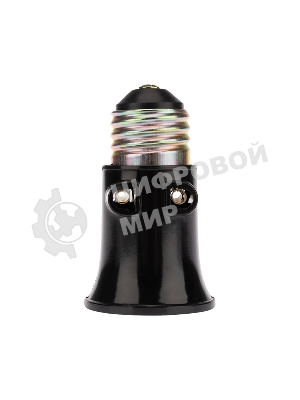 Патрон-розетка Rexant карболитовый Е27 черный с этикеткой