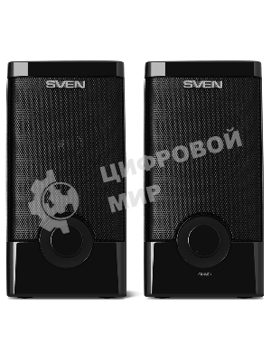 Колонки SVEN 318 черный USB-порт ПК, ноутбука или адаптер 5V DC