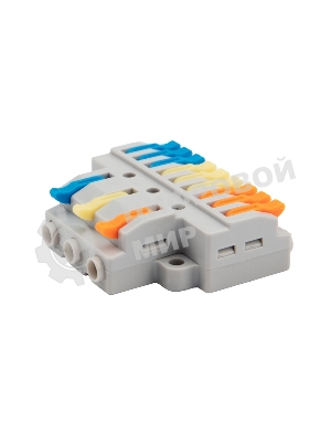 Клемма соединительная Rexant многоразовая быстрозажимная разветвительная, с монтажной площадкой (3х3) (50 шт./уп.)