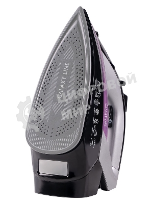 Утюг Galaxy Line GL 6128 фиолетовый/черный, 2200 Вт, 30 г/мин, 140 г/мин, 150 мл