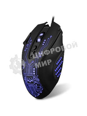 Мышь проводная SVEN RX-G715 черный, 3200 dpi, USB, кнопки - 8
