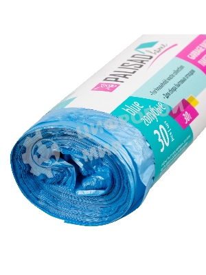 Пакеты для мусора Home Palisad 30 л x 30 шт. голубые