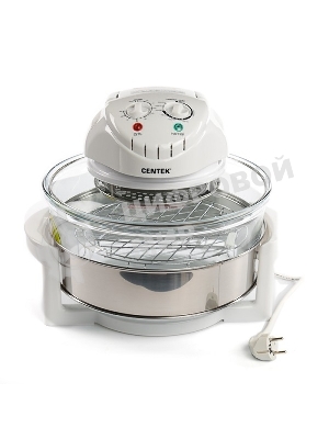 Аэрогриль Centek Ct-1456 белый, 1400 Вт, 12 л, механическое управление, 0 программ
