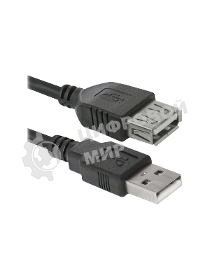Кабель USB Defender USB02-17 USB2.0 AM-AF, 5.0м