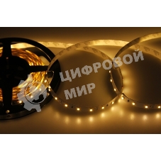 Лента светодиодная открытая, 8 мм, IP23, SMD 2835, 60 LED/m, 12 V, цвет свечения теплый белый