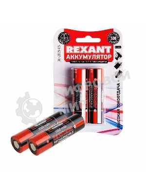 Аккумулятор Rexant 18650 unprotected Li-ion 3000 mAh 3.7 В