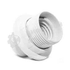 Патрон электрич. E27 с приж. кольцом пластик 4А 250В инд. упак. UNIVersal 7941418