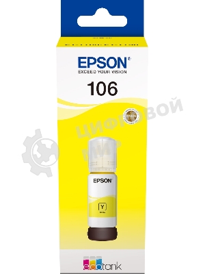 Чернила Epson 106Y C13T00R440 желтый (70 мл) для Epson L7160/7180