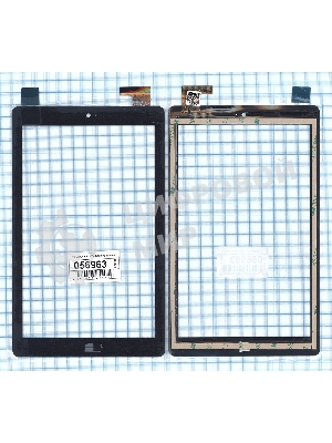 Сенсорное стекло (тачскрин) FPC-FC80J128-02, черное