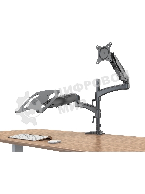 Кронштейн для монитора/ноутбука Cactus CS-VM-LH08-BK черный 13