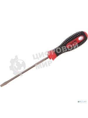 Отвертка шлицевая Rexant SL 4х100 мм, трехкомпонентная рукоятка, сталь S2