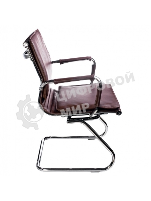 Кресло Бюрократ CH-993-Low-V/Brown коричневый, экокожа, 120 кг, механизм качания, низкая спинка