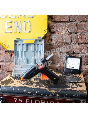 Клеевой пистолет Rexant, 60 Вт, Ø11 мм, настройка температуры 120-240℃, кейс