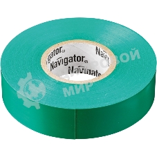 Изолента ПВХ Navigator 15 мм (рул.20м) зел. NIT-B15-20/G