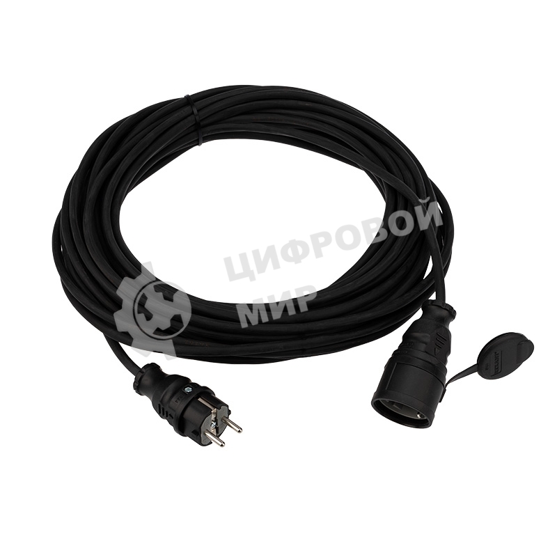 Удлинитель-шнур Rexant КГ 3х1.5, 20 м, морозостойкий, с/з, 16 А, 3500 Вт, IP44 (Сделано в России)