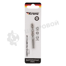 Сверло по металлу Kranz 3,5 мм HSS (2 шт. в упаковке) DIN 338