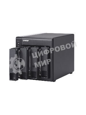 Полка расширения сетевого хранилища без дисков channel QNAP DAS TR-004 4 Bay 2.5/3.5 SATA Type-C USB 3.1 Gen 1 (5 Gb/s) Direct Attached Storage with Hardware RAID