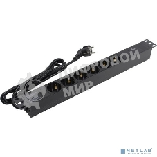 Блок розеток горизонтальный ExeGate ServerPro PDU-19H602 Al-6S-EU2, 19