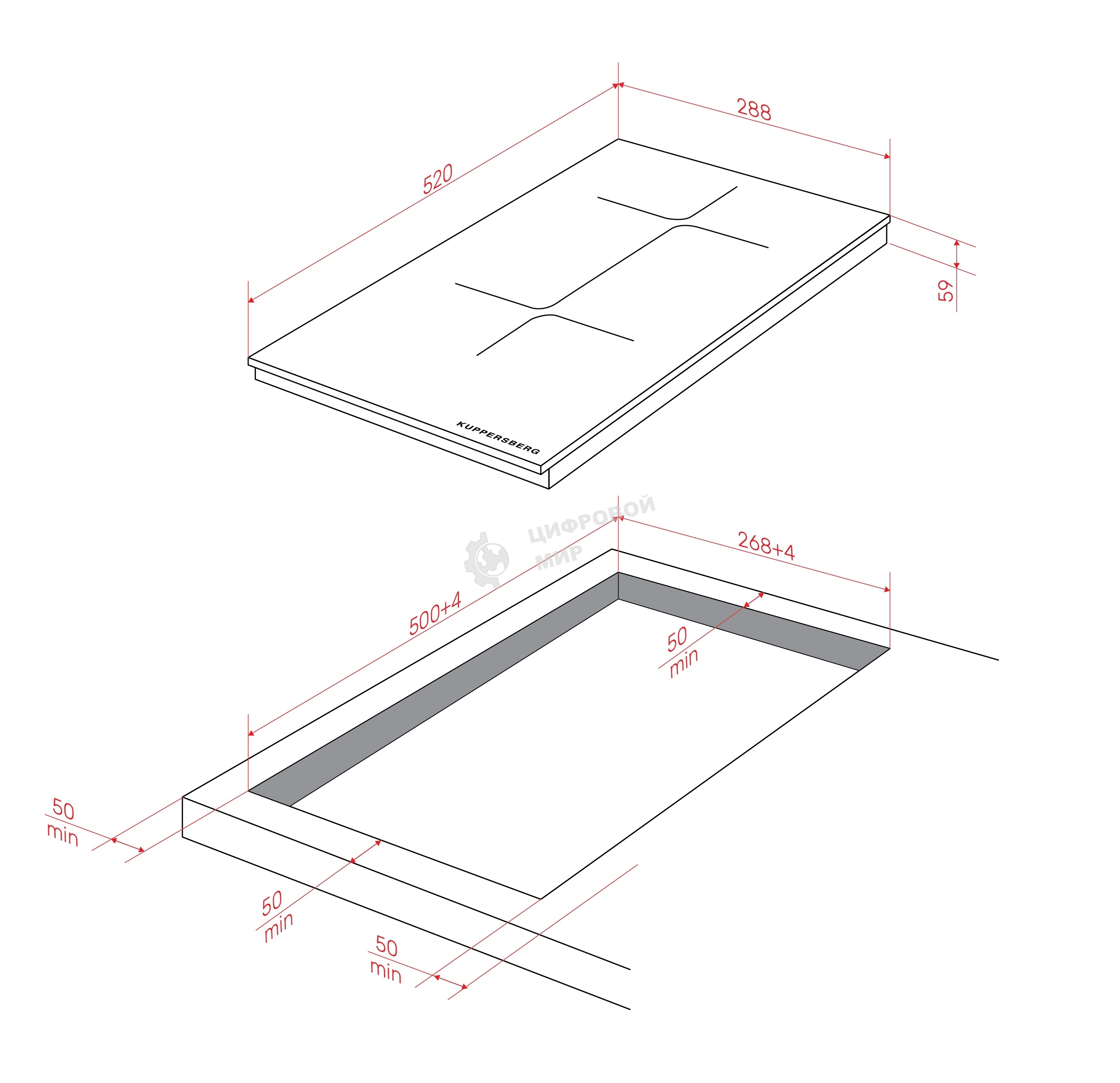 Индукционная варочная панель Kuppersberg ICI 316, 30 см, индукция, High-Tech, inverter, прямой край, 9 уровней мощности, бустер, Stop and Go, Flexi-zone, автоматическое отключение, таймер, индикатор остаточного тепла, сенсорное/слайдерное управление, черный