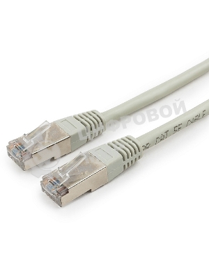 Патч-корд FTP Cablexpert cat.5e, 3м, литой, многожильный серый