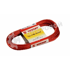 Трос стальной в ПВХ оплетке Rexant d=2,0 мм, красный (моток 20 м)