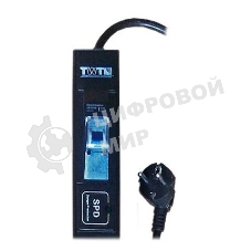 Вертикальный блок розеток, 20xC13, 250V, 16A, шнур 3 метра, вилка Schuko