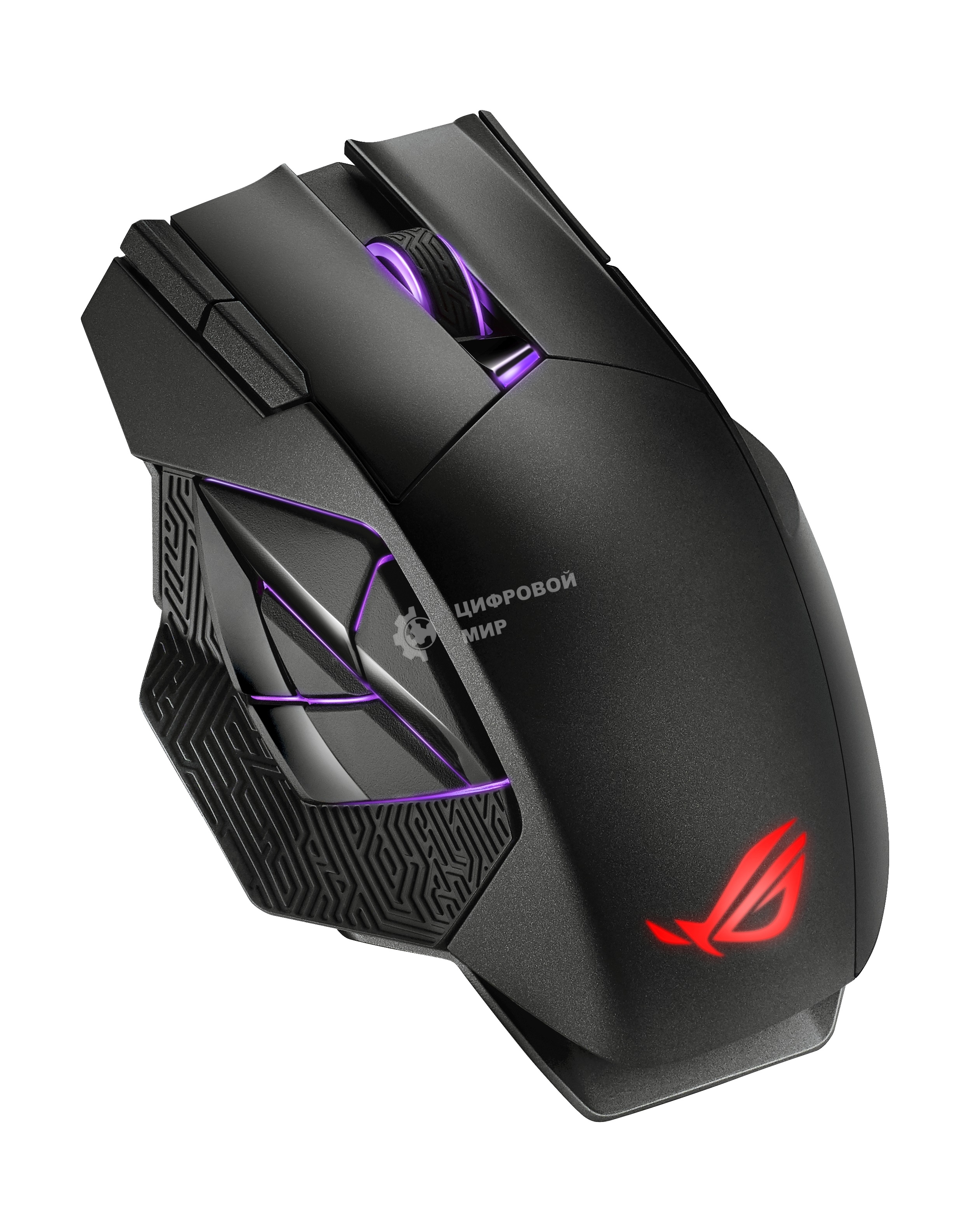 Мышь беспроводная/проводная ASUS ROG Spatha X черный, 19000 dpi, радиоканал, USB, кнопки - 12