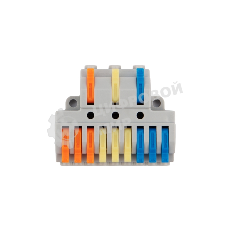 Клемма соединительная Rexant многоразовая быстрозажимная разветвительная, с монтажной площадкой (3х3) (50 шт./уп.)