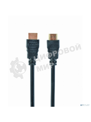 Кабель Cablexpert HDMI CC-HDMI4-20M, 19M/19M, v2.0, медь, позол.разъемы, экран, 20м, черный, пакет